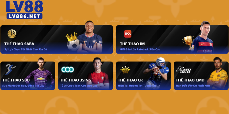 Các loại kèo thể thao phổ biến tại LV88