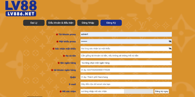 Hướng dẫn đăng ký làm đại lý LV88